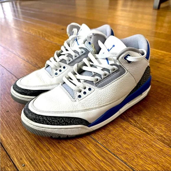 Jordan | Shoes | Size 1 Jordan 3 Retro Mid Racer Blue | Poshmark display picture 1